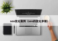 seo优化案例（seo的优化步骤）