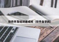 软件开发培训速成班（软件自学网）