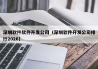深圳软件软件开发公司（深圳软件开发公司排行2020）